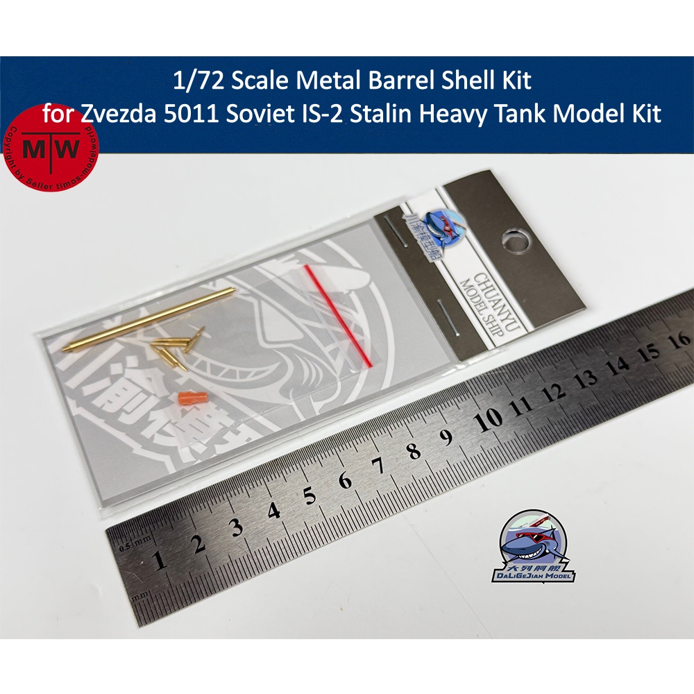 Model Kit Zvezda - 1/72 Scale Metal Barrel Shell Kit