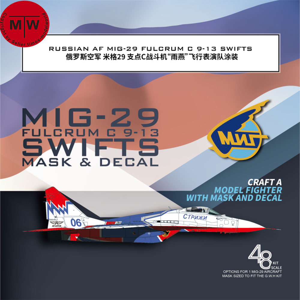 Model Kit Zvezda - Galaxy G48046/G72046 1/48 1/72 Scale Mig-29