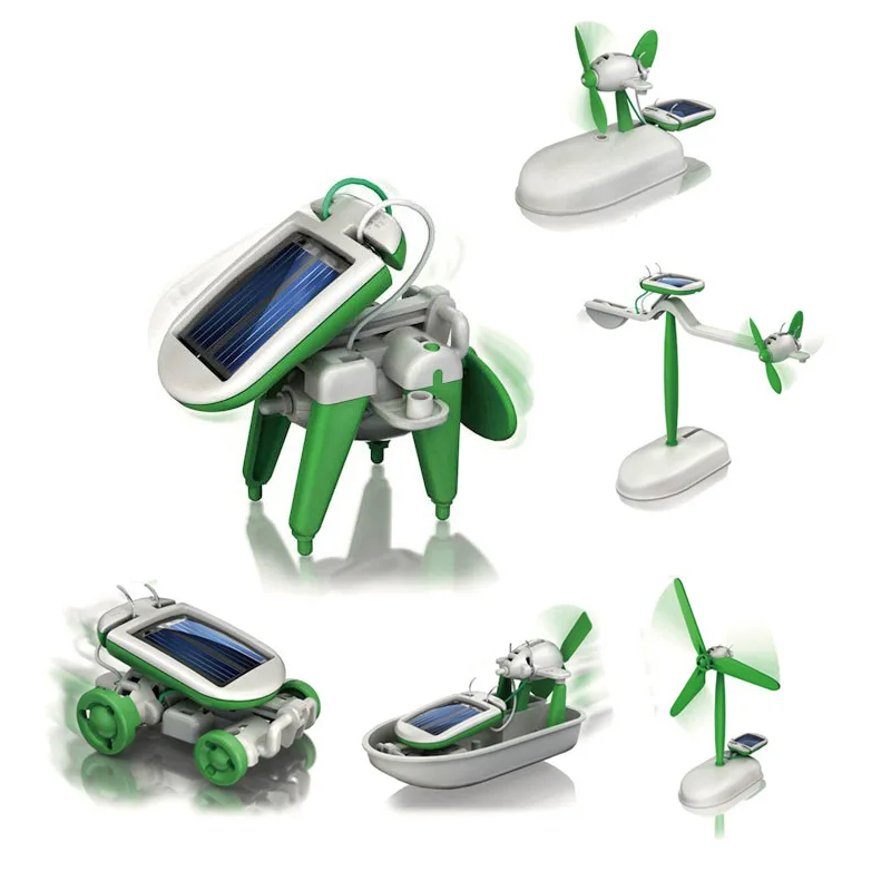 6-In-1 Solar-Power Robot Kit A - Model Kit U Boat review and price