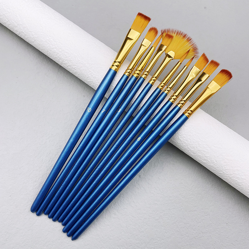 10pcs/set Nylon Hair Wooden Ha - Model Kit Acrylic Paint review and price