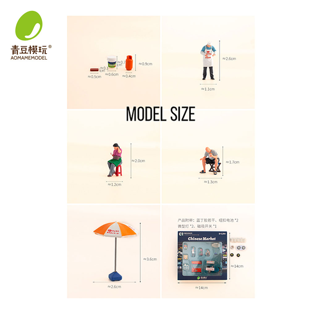 1/64 Night market s Model Kit- - Model Kit Store review and price