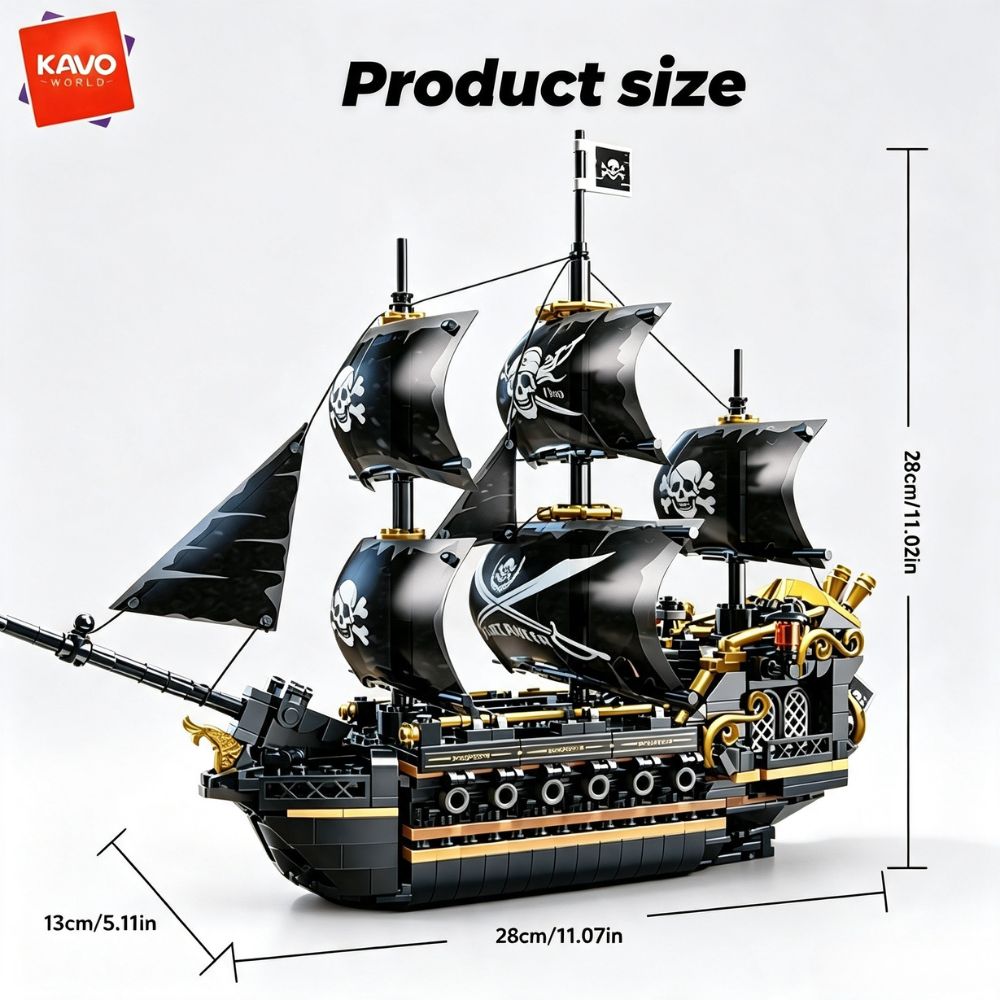 KAVOWORLD 801pcs 1799 Classic  - Model Kit U Boat review and price
