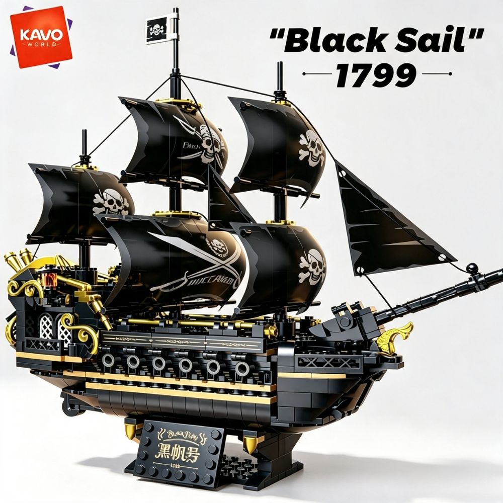 KAVOWORLD 801pcs 1799 Classic  - Model Kit U Boat review and price