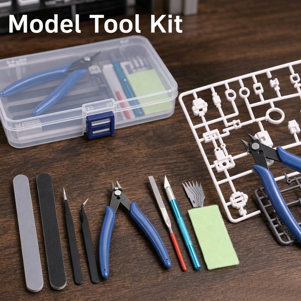 14-Piece Model Craft Tool Kit  - Model Kit Nippers review and price