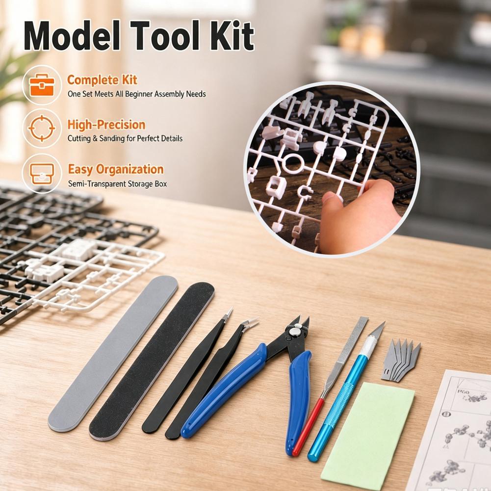 14-Piece Model Craft Tool Kit  - Model Kit Nippers review and price