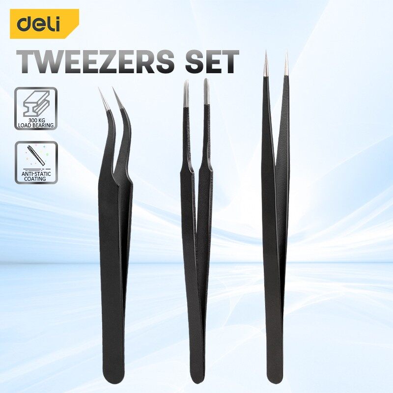Deli 3PCS Tweezers Set Upgrade - Model Kit Nippers review and price