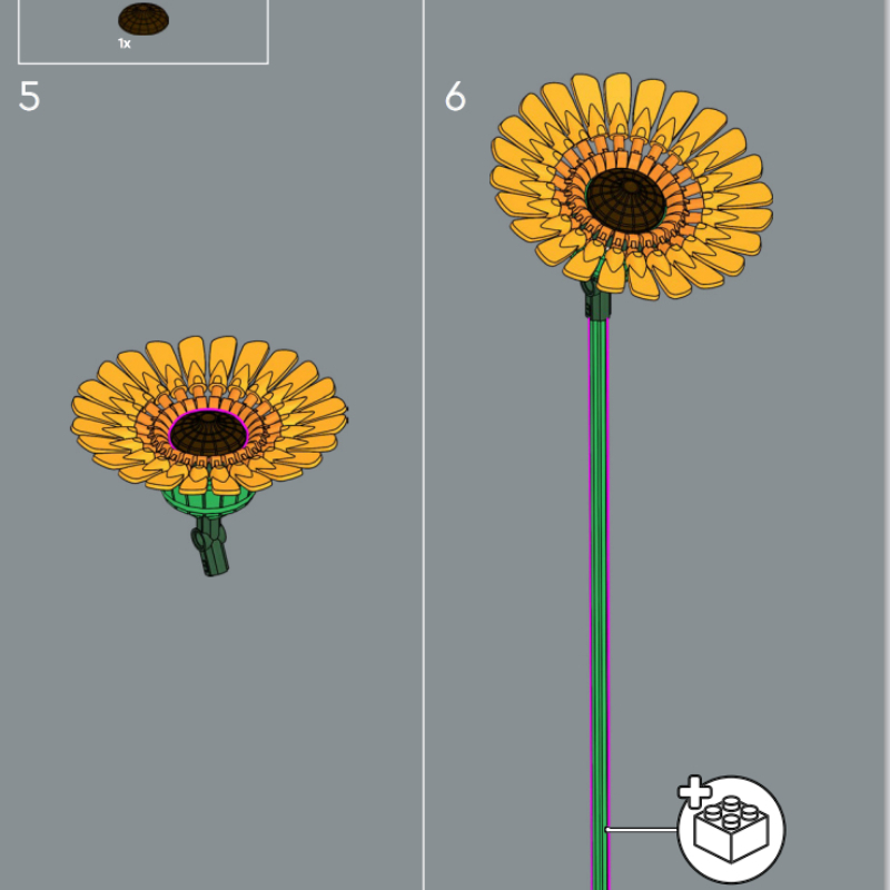 Lush Bouquet Building Blocks S - Model Kit Lego review and price